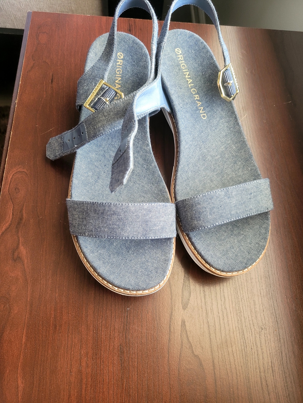 Cole Haan Denim Blue Slingback Sandals